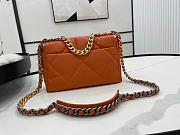Chanel 19 Handbag Orange AS1160 Size 16 × 26 × 9 cm - 4