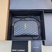 YSL Gaby Zipped Pouch In Quilted Lambskin Black Size 18 X 13 X 3,5 CM - 1