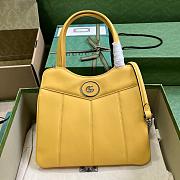Gucci Petite GG Small Tote Bag Yellow 745918 Size 28x21x6.5cm - 1