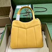 Gucci Petite GG Small Tote Bag Yellow 745918 Size 28x21x6.5cm - 4