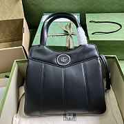 Gucci Petite GG Small Tote Bag Black 745918 Size 28x21x6.5cm - 1