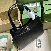 Gucci Petite GG Small Tote Bag Black 745918 Size 28x21x6.5cm - 5