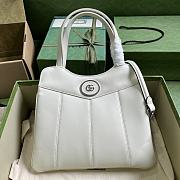 Gucci Petite GG Small Tote Bag White 745918 Size 28x21x6.5cm - 1