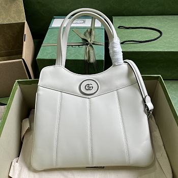 Gucci Petite GG Small Tote Bag White 745918 Size 28x21x6.5cm