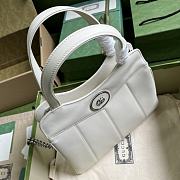 Gucci Petite GG Small Tote Bag White 745918 Size 28x21x6.5cm - 4