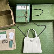 Gucci Petite GG Small Tote Bag White 745918 Size 28x21x6.5cm - 2