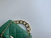 Chanel Flap Bag Green AS3365 Size 17x8.5x11.5cm - 5