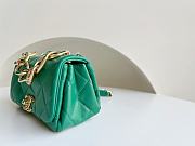 Chanel Flap Bag Green AS3365 Size 17x8.5x11.5cm - 4