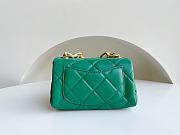 Chanel Flap Bag Green AS3365 Size 17x8.5x11.5cm - 3