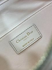 Dior Dream Bag Dusty Ivory Cannage Cotton with Bead Embroidery Size 26×16cm - 2