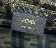 Fendi By The Way Mini Natural Straw Small Boston Bag Size 12x9x20.5 cm - 2