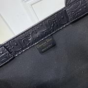 Large Dior Book Tote Black Dior Oblique Embossed Calfskin Size 42 x 35 x 18.5 cm - 4