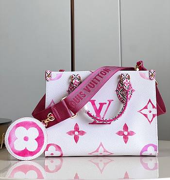 Louis Vuitton OnTheGo PM M22976 Pink Size 25 x 19 x 11.5 cm