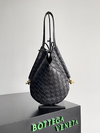 Bottega Veneta Small Solstice Shoulder Bag Black Size 26*30*2cm
