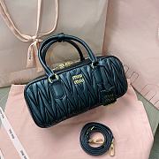 Miumiu Arcadie Matelassé Nappa Leather Bag Black Size 12*27*9 cm - 3