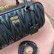 Miumiu Arcadie Matelassé Nappa Leather Bag Black Size 12*27*9 cm - 2