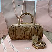 Miumiu Arcadie Matelassé Nappa Leather Bag Caramel Size 12*27*9 cm - 1