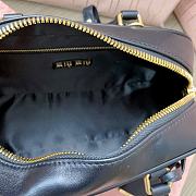 Miumiu Arcadie Matelassé Nappa Leather Bag Black Size 10.5*22*7.5 cm - 3