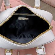 Miumiu Arcadie Matelassé Nappa Leather Bag White Size 10.5*22*7.5 cm - 2