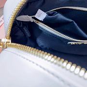 Miumiu Arcadie Matelassé Nappa Leather Bag White Size 10.5*22*7.5 cm - 3