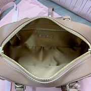 Miumiu Arcadie Matelassé Nappa Leather Bag Caramel Size 10.5*22*7.5 cm - 5