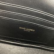 YSL Lou Mini Bag In Grain De Poudre Embossed Leather Dark Beige Size 19 X 10.5 X 5 CM - 5