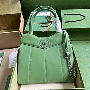 Gucci Petite Gg Small Tote Bag Light Green Size 745918 Size 28x21x6.5cm - 1