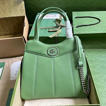 Gucci Petite Gg Small Tote Bag Light Green Size 745918 Size 28x21x6.5cm