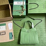 Gucci Petite Gg Small Tote Bag Light Green Size 745918 Size 28x21x6.5cm - 2