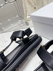 Dior D-Wave Sandal Black Lambskin - 5