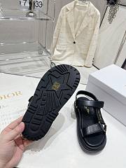 Dior D-Wave Sandal Black Lambskin - 4