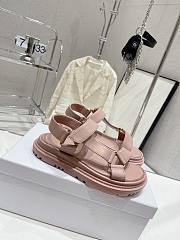 Dior D-Wave Sandal Pink Lambskin - 4