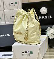 Chanel 22 Small Handbag Light Yellow AS3260 Size 35 × 37 × 7 cm - 3