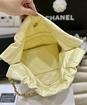 Chanel 22 Small Handbag Light Yellow AS3260 Size 35 × 37 × 7 cm - 4