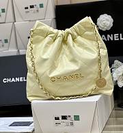 Chanel 22 Small Handbag Light Yellow AS3260 Size 35 × 37 × 7 cm - 1