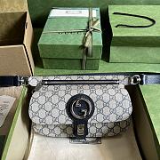 Gucci Blondie Belt Bag 718154 Beige And Blue Size 24*4*5cm - 1