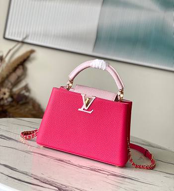 Louis Vuitton M21689 Capucines BB Magenta Pink Size 27 x 18 x 9 cm
