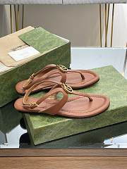 Gucci Double G Thong Sandal Brown - 2