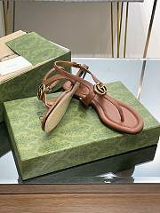 Gucci Double G Thong Sandal Brown - 3