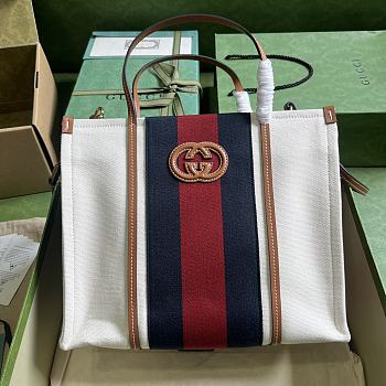 Gucci Small Interlocking G Tote Bag 727728 Size 30x 25x 15cm