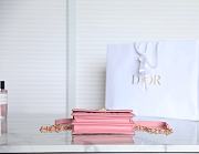 Dior Miss Caro Mini Bag Pink Macrocannage Lambskin Size 19 x 13 x 5.5 cm - 2
