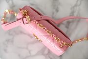 Dior Miss Caro Mini Bag Pink Macrocannage Lambskin Size 19 x 13 x 5.5 cm - 3