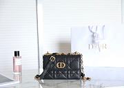Dior Miss Caro Mini Bag Black Macrocannage Lambskin Size 19 x 13 x 5.5 cm - 4