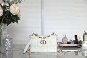 Dior Miss Caro Mini Bag White Macrocannage Lambskin Size 19 x 13 x 5.5 cm - 4