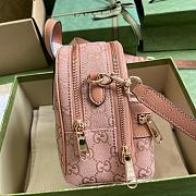 Gucci Ophidia Mini GG Shoulder Bag Pink Canvas Size 14x 19x 12cm - 3