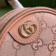 Gucci Ophidia Mini GG Shoulder Bag Pink Canvas Size 14x 19x 12cm - 5