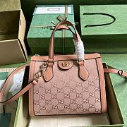 Gucci Ophidia GG Small Tote Bag Pink Size 24x 20.5x 10.5cm - 1