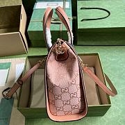 Gucci Ophidia GG Small Tote Bag Pink Size 24x 20.5x 10.5cm - 4