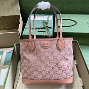 Gucci Ophidia Small GG Tote Bag Pink Size 25x 22x 12cm - 1