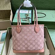 Gucci Ophidia Small GG Tote Bag Pink Size 25x 22x 12cm - 3